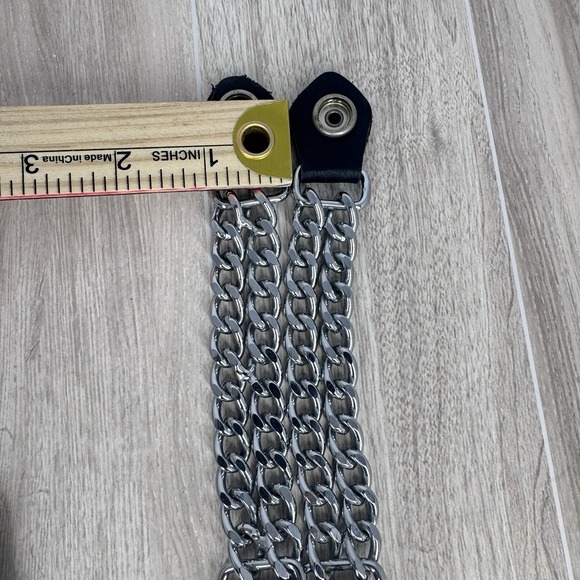 Vintage Biker Chain Vest Extender Concho Set Buffalo Coin Snap Belt Lot - Picture 10 of 10